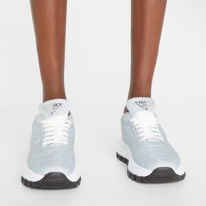 Prada Allacciate 45mm Triangle Nylon Platform Sneakers
